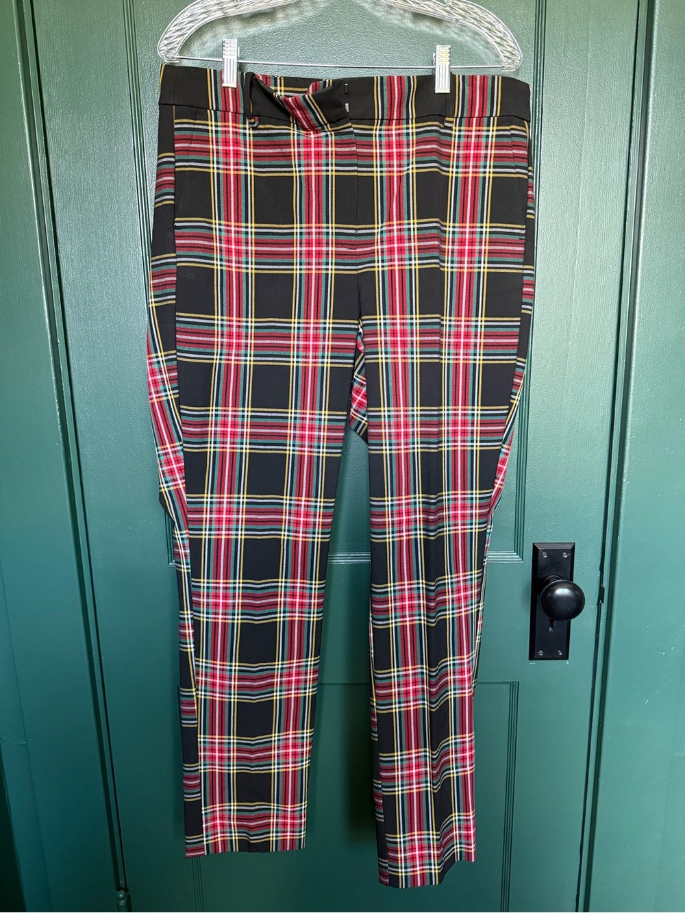J.Crew Factory Ruby Full-Length Stewart Tartan Plaid Pants Size 12